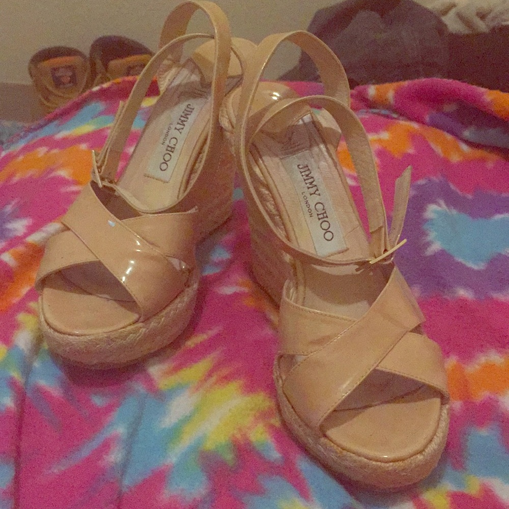 Jimmy Choo London Wedge Sandal Heels